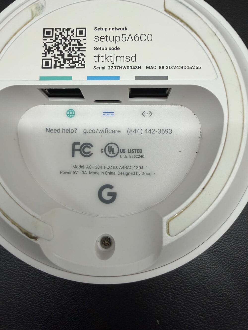 Google Wifi Mesh Router / Access Point (Model AC-1304) - Picture 4 of 4